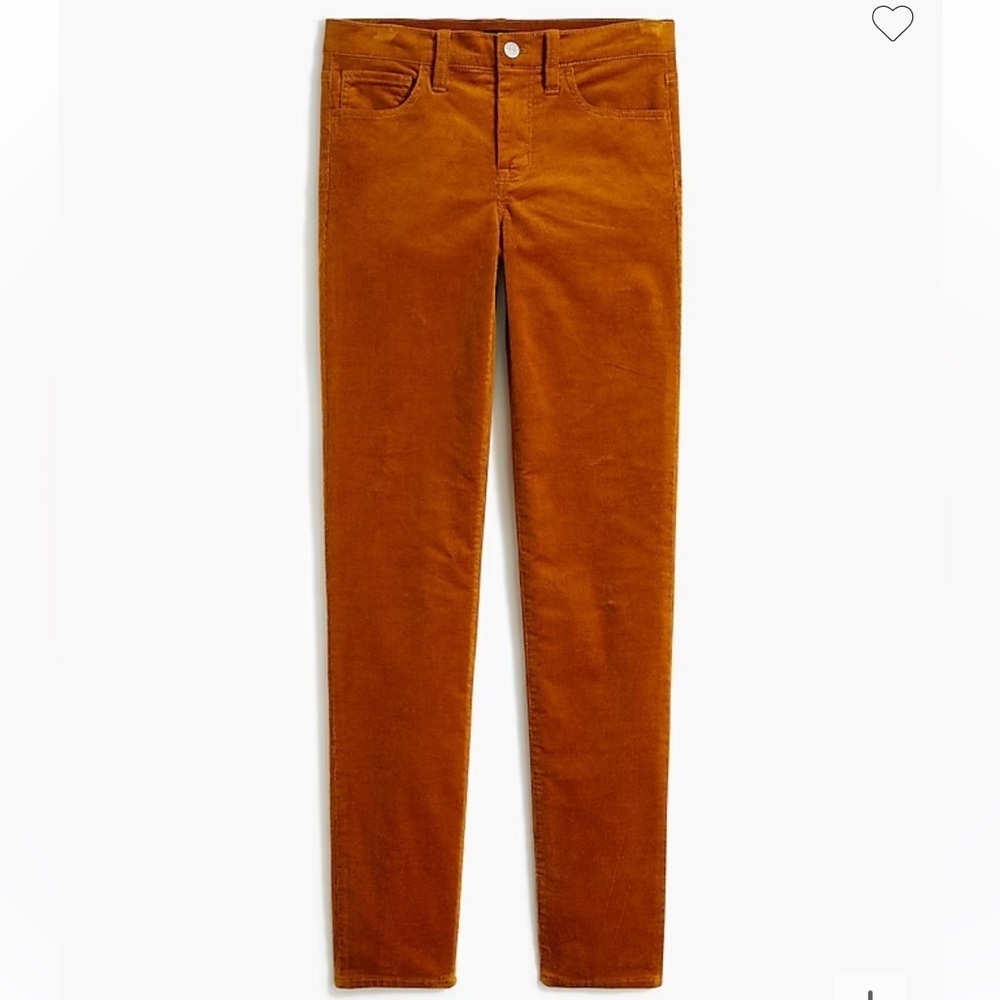 J. Crew High Rise Skinny Cords Brow Khaki Sz 28